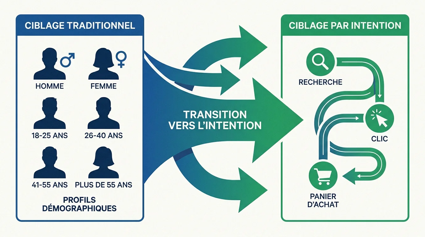 Évolution du ciblage démographique vers le ciblage par intention client