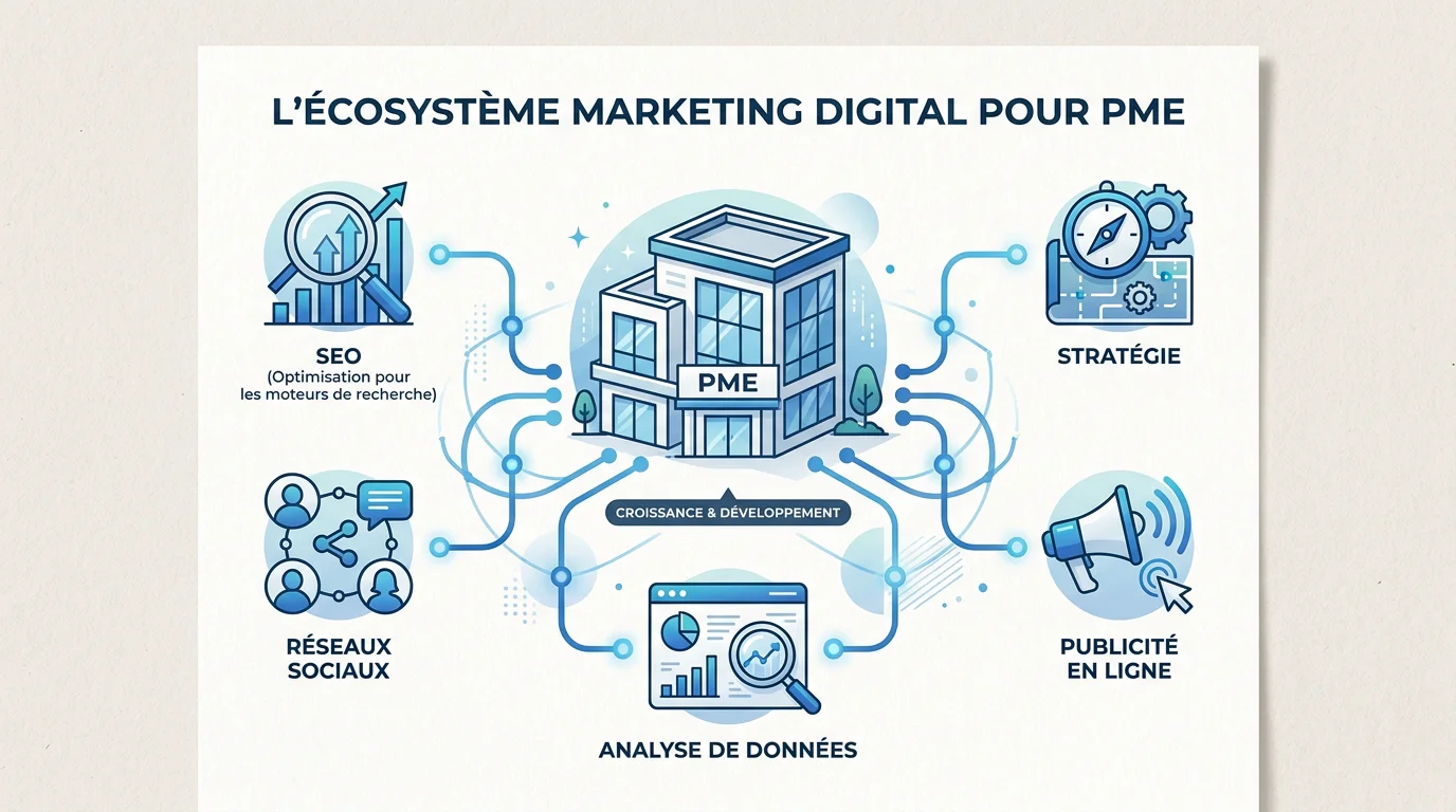 Écosystème des missions d'un consultant en marketing pour une PME en France