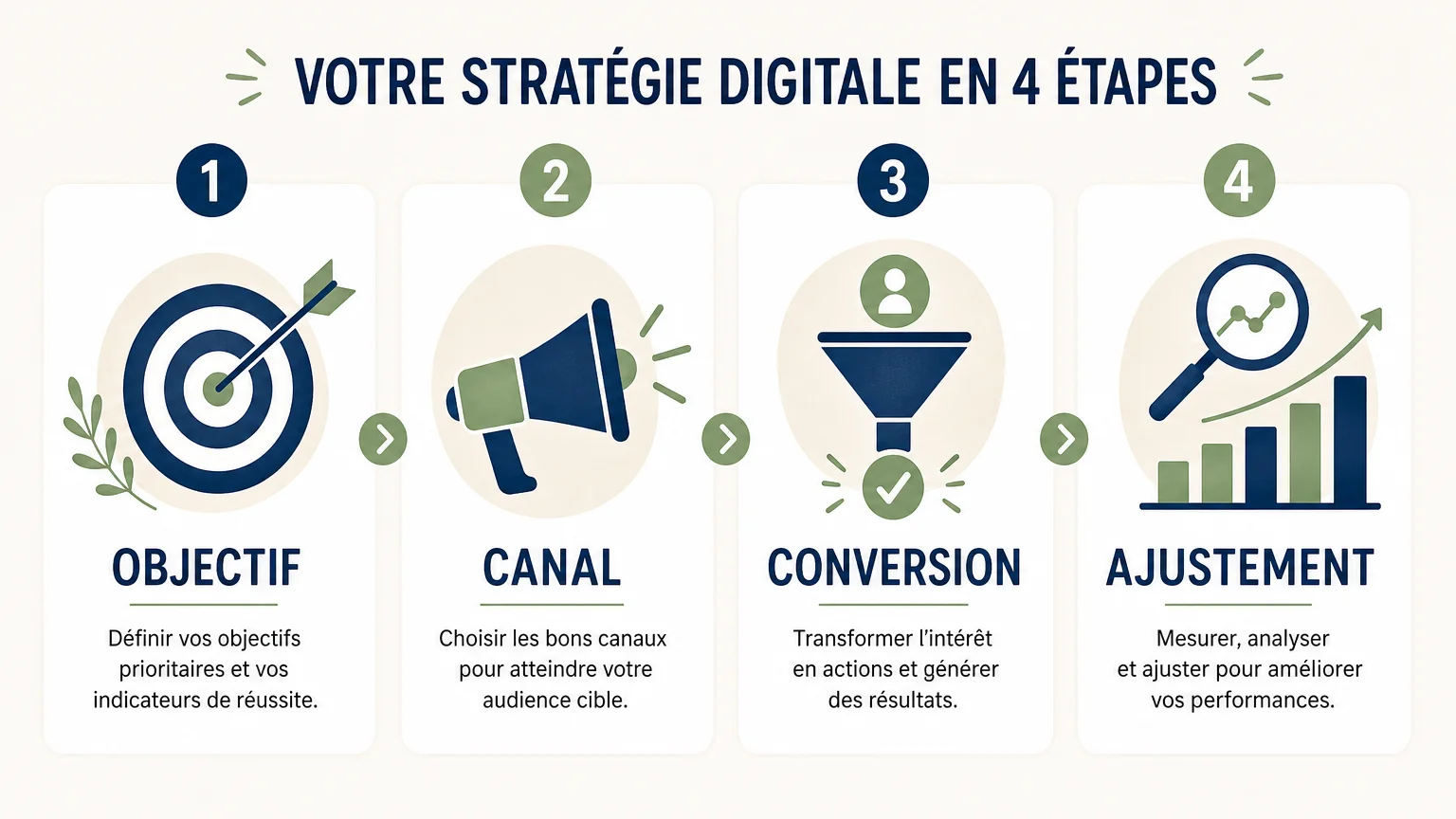 Checklist des étapes pour mesurer une stratégie digitale