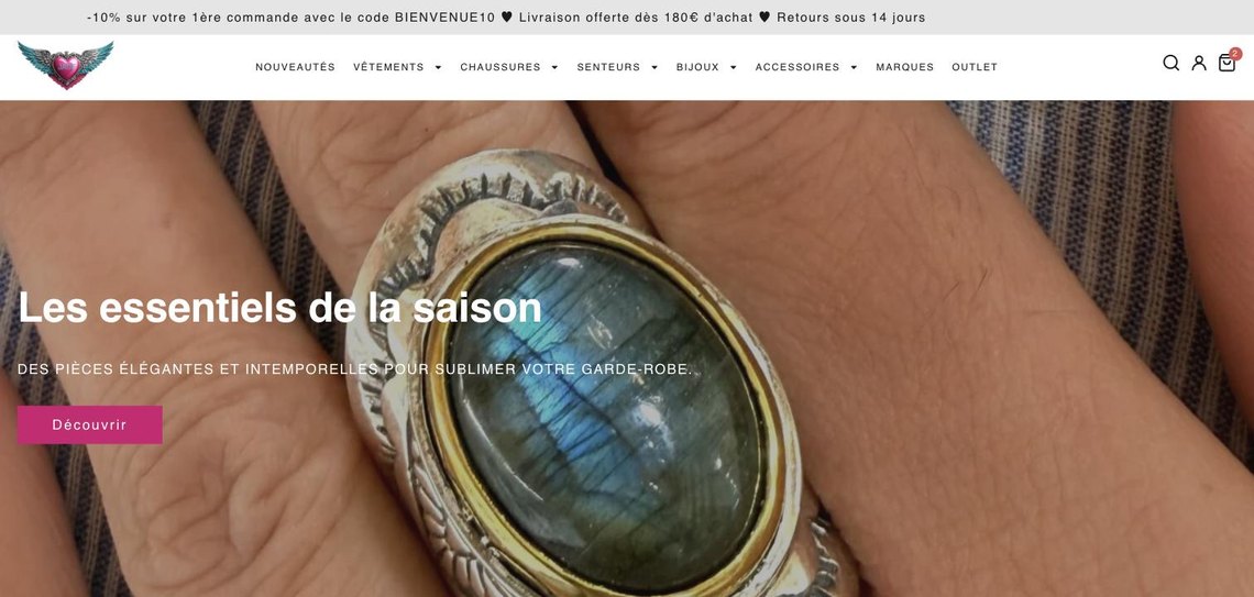 Boutique en ligne de la Boutique Jade