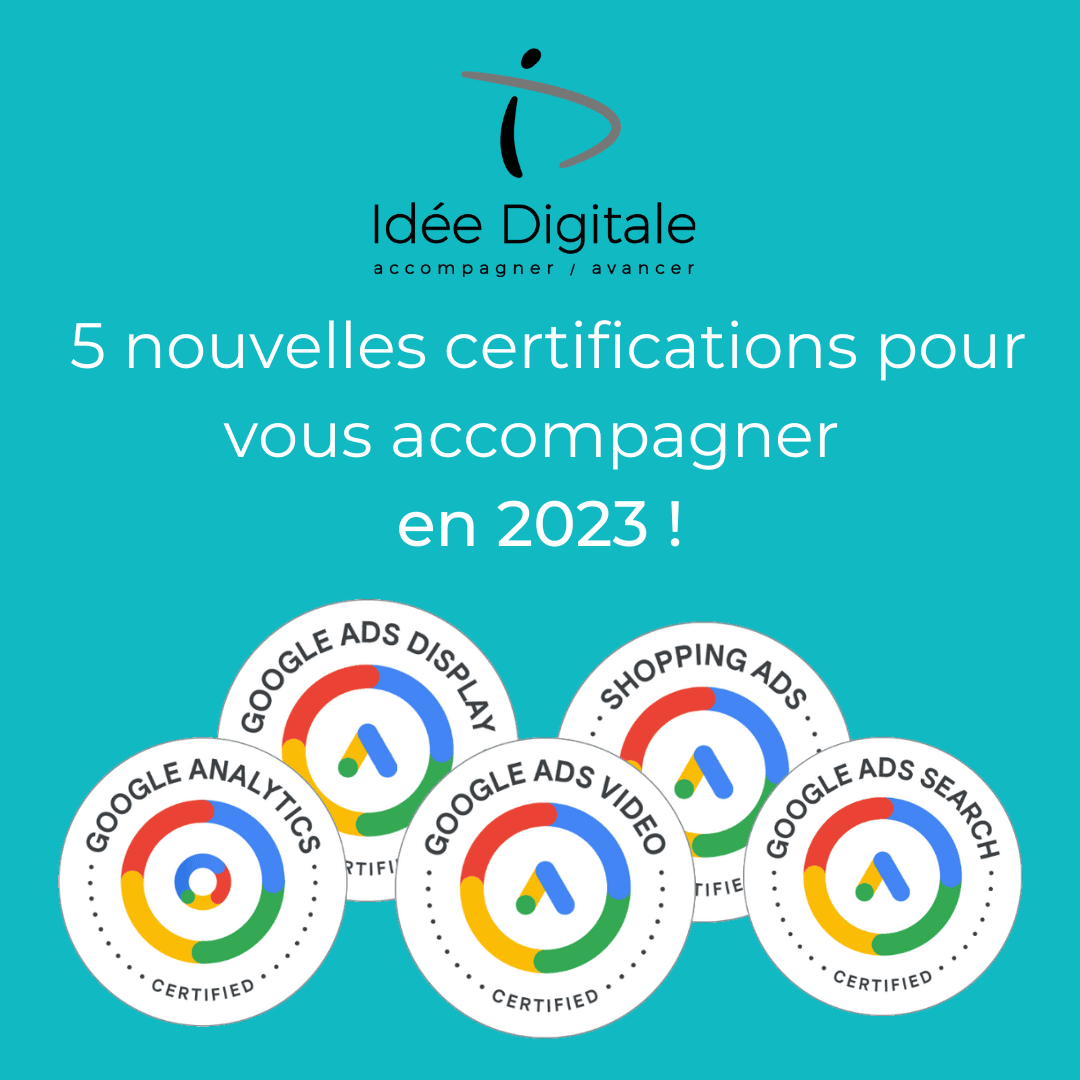 Expert certifié Google en 2023 | Idée Digitale